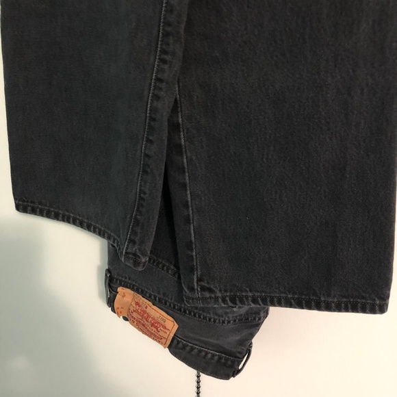 ***SOLD*** Black Levis 501 Dark High Waisted Jeans - Picture 4 of 7
